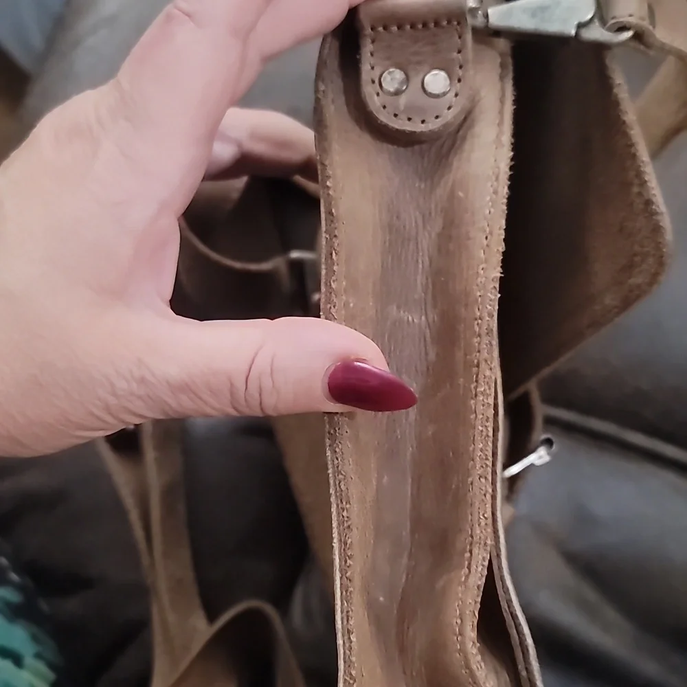 Leather Crossbody Messenger Bag